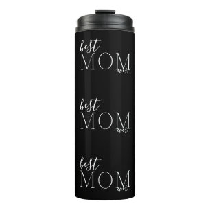 Elegant Modern Onyx beste MOM ooit versleten Thermosbeker