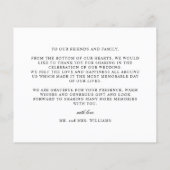 Elegant modern Paars wit, eenvoudig bedankt! (Achterkant)