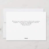 Elegant Modern Patterns Happy Easter Photo Feestdagenkaart (Achterkant)