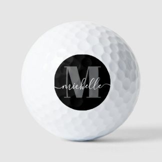 Elegant Modern Personalized Monogram Golf Balls Golfballen
