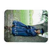 Elegant Modern Photo Afstuderen Magneet (Horizontaal)