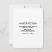 Elegant Modern Photo Save the Date Kaart (Achterkant)