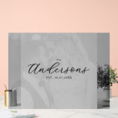 Elegant Modern Photo Wedding Guest Signing Board (Mariage)