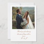 Elegant Modern Photo Wedding Invitation (Dos)