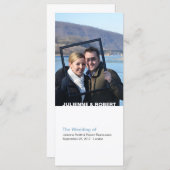 Elegant modern Photo Wedding Program Programma (Voorkant / Achterkant)