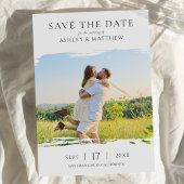 Elegant Modern Photo Wedding Save the Date