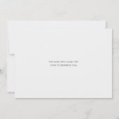 Elegant Modern Photo Wedding Save The Date (Achterkant)