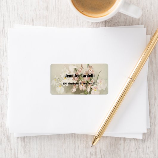 Elegant Modern Plain Professional Floral  Etiket (Insitu)