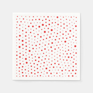 Elegant Modern Polka Dots - Rood - Pas BG aan Servet