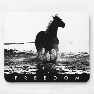 Elegant modern Pop Art Running Horse aanpassen Muismat