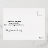 Elegant modern Prettige feestdagen Calligrafie (Achterkant)