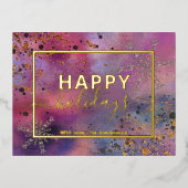 Elegant modern Prettige feestdagen Calligrafie (Voorkant)