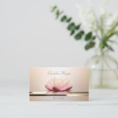 Elegant Modern Professional Luminouse Lotus Visitekaartje (Staand voorkant)