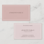 Elegant Modern Professional Simple Plain Trendy Visitekaartje (Voorkant / Achterkant)