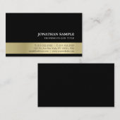 Elegant modern, professioneel, creatief Gold-desig Visitekaartje (Voorkant / Achterkant)