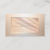 Elegant modern professioneel Lijst Face Silhouette Visitekaartje (Achterkant)