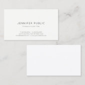 Elegant modern, professioneel minimalistisch gestr visitekaartje (Voorkant / Achterkant)