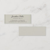 Elegant modern professioneel ontwerp mini visitekaartje (Voorkant / Achterkant)