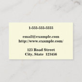 Elegant & modern raadsman bij het Visitekaartje va (Achterkant)