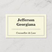 Elegant & modern raadsman bij het Visitekaartje va (Voorkant)