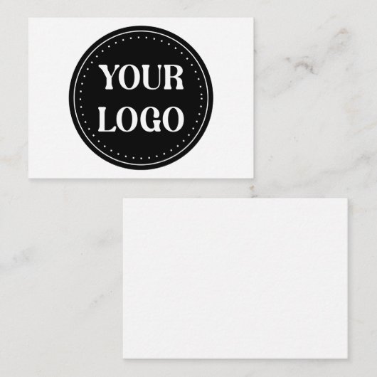 elegant, modern, refined, & editable. notitiekaartje (Voorkant / Achterkant)