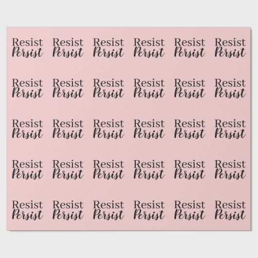 Elegant Modern Resist Blijft Inspirerend Citaat Cadeaupapier (Vlak)