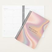 Elegant modern roos Gold holographic event planner (Display)