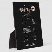 Elegant modern roos Gold lips make-up Fotoplaat (Zijkant)