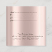 Elegant modern Roos Gold, regenboogstrooiselschijv Kortingskaartje (Achterkant)