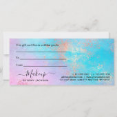 Elegant modern roos Gold waterverf make-up kunsten (Achterkant)