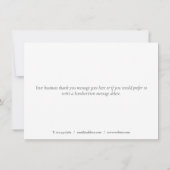 Elegant Modern Roos Goud Glitter Script Bedankkaart (Achterkant)