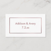 Elegant Modern Roos Goud op Wit Bedankt Invoegen Informatiekaartje (Achterkant)