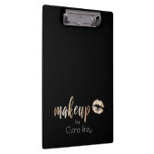 Elegant modern roos gouden lippen en make-up klembord (Rechts)