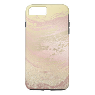 Elegant modern roos goudmarmer iPhone 8 plus / 7 plus hoesje