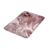 Elegant modern roos goudroze marmer badmat (Gekanteld)