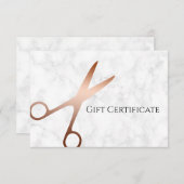 Elegant modern roos goudschaar (Voorkant / Achterkant)