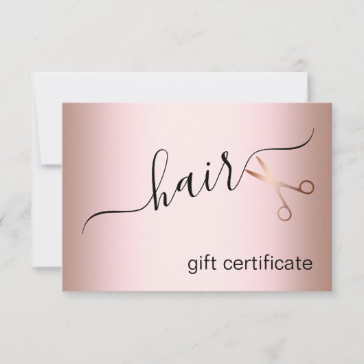 Elegant modern roos goudschaar (Voorkant)