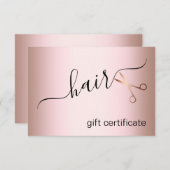 Elegant modern roos goudschaar (Voorkant / Achterkant)