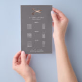 Elegant modern roos goudschaar flyer (Hand)