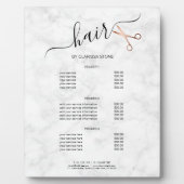 Elegant modern roos goudschaar fotoplaat (Voorkant)