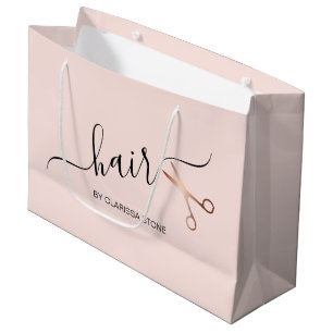 Elegant modern roos goudschaar groot cadeauzakje