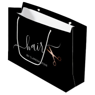 Elegant modern roos goudschaar groot cadeauzakje
