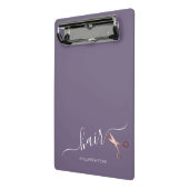 Elegant modern roos goudschaar mini klembord (Angled2)