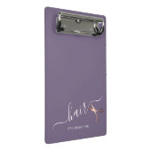 Elegant modern roos goudschaar mini klembord (Schuin)