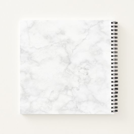 Elegant modern roos goudschaar notitieboek (Achterkant)