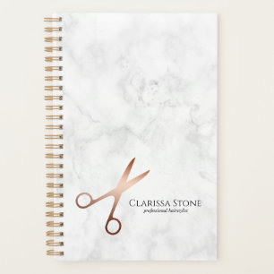 Elegant modern roos goudschaar planner