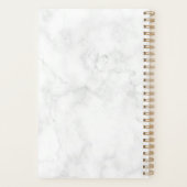 Elegant modern roos goudschaar planner (Achterkant)