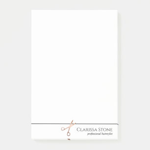 Elegant modern roos goudschaar post-it® notes