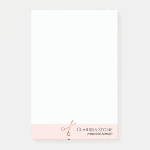 Elegant modern roos goudschaar post-it® notes