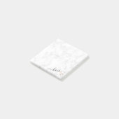 Elegant modern roos goudschaar post-it® notes (Schuin)